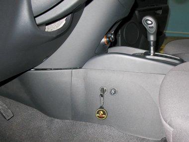 Механическое противоугонное устройство на Коробку передач Kia Soul ( -2013) авт. КП
