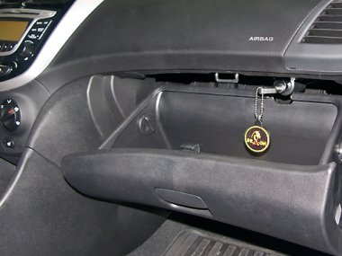 Механическое противоугонное устройство на Капот Hyundai Solaris (2010-2014) мех. КП