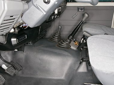 Механическое противоугонное устройство на Коробку передач Toyota Land Cruiser 78 мех. КП (гл. КП)